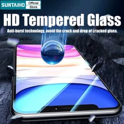 Thumbnail Suntaiho Chất lượng cao iphone 9D Full Cover Kính cường lực Bảo Vệ Toàn Màn Hình Tự Dán Cho Iphone 11 12 13 14 15 Pro Max IP 7 8 14 Plus Iphon X Xs Xr XsMax Bảo vệ màn hình chống cháy nổ 2