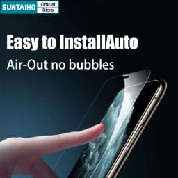 Thumbnail Suntaiho Chất lượng cao iphone 9D Full Cover Kính cường lực Bảo Vệ Toàn Màn Hình Tự Dán Cho Iphone 11 12 13 14 15 Pro Max IP 7 8 14 Plus Iphon X Xs Xr XsMax Bảo vệ màn hình chống cháy nổ 4