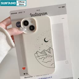 Thumbnail Suntaiho Ốp điện thoại họa tiết cảnh trăng thích hợp cho iPhone 14 Pro Max 13 12 11 Pro Max X XR XS Max 7 / 8 Plus 2