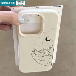 Thumbnail Suntaiho Ốp điện thoại họa tiết cảnh trăng thích hợp cho iPhone 14 Pro Max 13 12 11 Pro Max X XR XS Max 7 / 8 Plus 3