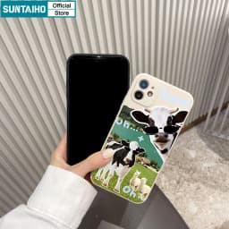 Thumbnail Suntaiho Ốp lưng Iphone Ngộ nghĩnh Làng Dễ Thương Gia Đình Alpaca Bò sữa Họa Tiết Ốp Điện Thoại Silicon Mềm Cao Cấp Chống Sốc Cho Iphone 15 14 12 13 11 Pro Max IP 7 8 Plus Iphon X Xs XR Xs Max Ốp Lưng 4
