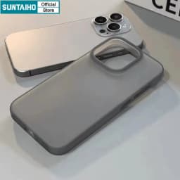 Thumbnail Suntaiho Ốp Lưng iPhone Đơn Giản Trong Suốt Nhám Màu Đen Chống Bẩn Ốp Điện Thoại Cao Cấp Silicon Mềm TPU Trắng Chống Sốc Cho Iphone 16 15 14 13 12 11 Pro Max IP 7 8 Plus Iphon X XR Xs Max 4
