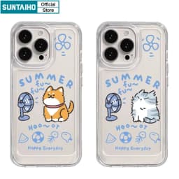 Thumbnail Suntaiho ốp lưng iphone Ốp Điện Thoại Trong Suốt Chống Sốc In Hình Chó Mèo Cho iphone 11 12 13 14 15 pro max ip 7 8 plus iphon x xs xr xsmax 1