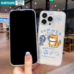 Thumbnail Suntaiho ốp lưng iphone Ốp Điện Thoại Trong Suốt Chống Sốc In Hình Chó Mèo Cho iphone 11 12 13 14 15 pro max ip 7 8 plus iphon x xs xr xsmax 2