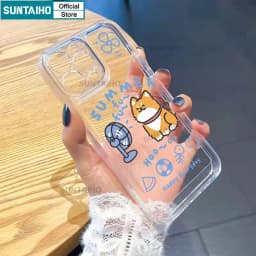 Thumbnail Suntaiho ốp lưng iphone Ốp Điện Thoại Trong Suốt Chống Sốc In Hình Chó Mèo Cho iphone 11 12 13 14 15 pro max ip 7 8 plus iphon x xs xr xsmax 3