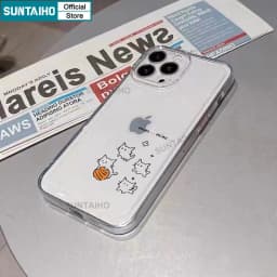 Thumbnail Suntaiho ốp lưng iphone Ốp Điện Thoại tpu Mềm Trong Suốt Chống Sốc Họa Tiết Đáng Yêu Cho iphone 15 14 12 13 11 pro max ip 7 8 plus x xs xr xs max 3