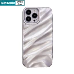 Thumbnail Suntaiho ốp lưng iphone sang chảnh Màu bạc Ốp Điện Thoại silicon Mềm Chất Lượng Cao Cho iphone 11 12 13 14 15 pro max ip 6 6s 7 8 plus iphon x xs xr xsmax 1