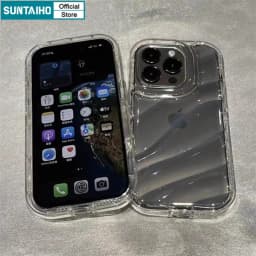 Thumbnail Suntaiho ốp lưng iphone Trong Suốt Đơn Giản lượn sóng Ốp Điện Thoại tpu Silicon Mềm Chống Sốc Cho iphone 16 15 14 12 13 11 pro max ip 7 8 plus iphon x xs xr xsmax 1
