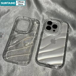Thumbnail Suntaiho ốp lưng iphone Trong Suốt Đơn Giản lượn sóng Ốp Điện Thoại tpu Silicon Mềm Chống Sốc Cho iphone 16 15 14 12 13 11 pro max ip 7 8 plus iphon x xs xr xsmax 2