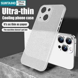Thumbnail Suntaiho Siêu Mỏng Thoáng Khí Làm Mát Ốp Lưng Điện Thoại Mềm Mờ Cao Cấp Cho iPhone 15 14 13 12 11 Pro Max 1