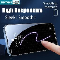 Thumbnail Suntaiho Trong suốt Chất lượng cao Kính cường lực Bảo Vệ Toàn Màn Hình Tự Dán Cho iPhone 11 12 13 14 15 16 Pro Max IP 7 8 15 Plus Iphon X Xs Xr XsMax Bảo vệ màn hình chống cháy nổ 4