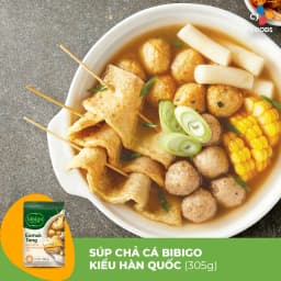 Thumbnail Súp Chả cá Hàn Quốc Eomuk Tang Bibigo 305g (đầy đủ topping) 2