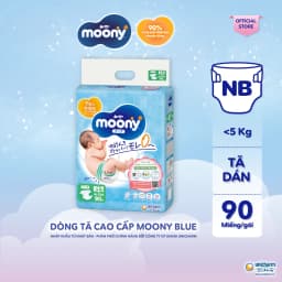 Thumbnail Tã dán cao cấp Moony NB76/S84/M56/L54 - Nhập khẩu từ Nhật Bản (tặng miếng ngẫu nhiên) 3