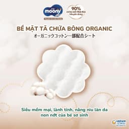 Thumbnail Tã dán Moony Natural siêu cao cấp NB62+4/S58+2 - Nhập khẩu từ Nhật Bản 4