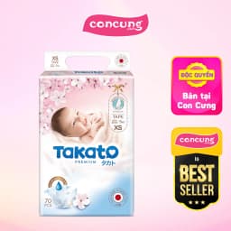 Thumbnail Tã dán Nhật Bản Takato siêu mềm mại (XS, 70 miếng) 1