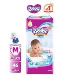 Thumbnail Tã dán sơ sinh Bobby NB70/S54/M46 mới- Lõi nén cotton-soft 3mm 2