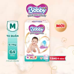 Thumbnail Tã quần Bobby Premium Soft size M60/L56/XL52/XXL48 1