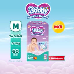 Thumbnail Tã quần Bobby Siêu Khô Thoáng - 100% Thoáng Khí  Super Jumbo M56/L48/XL42/XXL38/XXXL29 2