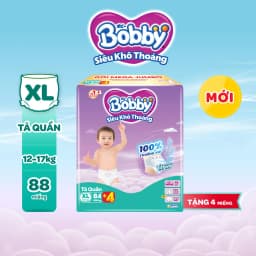 Thumbnail Tã quần Bobby Siêu Khô Thoáng - 100% Thoáng Khí Mega Jumbo  M112/L96/XL84/XXL76 3