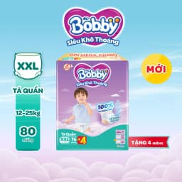 Thumbnail Tã quần Bobby Siêu Khô Thoáng - 100% Thoáng Khí Mega Jumbo  M112/L96/XL84/XXL76 4