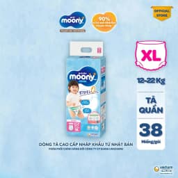 Thumbnail Tã quần cao cấp Moony Bé Gái L44/XL38/XXL26 - Nhập khẩu Nhật Bản 2