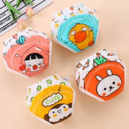 Thumbnail Tã quần cotton LUCKY BIG CAT mỏng họa tiết hoạt hình dễ thương thời trang mùa hè dành cho bé tập đi vệ sinh 1