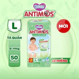 Thumbnail Tã Quần Xua Muỗi Bobby Antimos – Hàng rào Sả tự nhiên Bye Muỗi 8H - M52/L50+2/XL48+4/XXL46+6 3