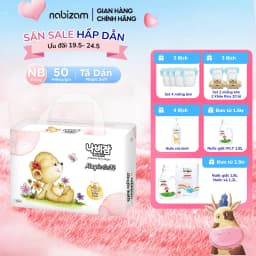 Thumbnail Tã/Bỉm Dán NABIZAM Magic Soft Cao Cấp Từ Sợi Bông Được Tuyển Chọn An Toàn Cho Bé Size NB Cho Bé Từ 3-5kg, 50 Miếng/Bịch 1