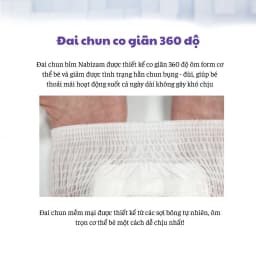 Thumbnail Tã/Bỉm Dán NABIZAM UltraThin Nội Địa Hàn Cao Cấp, Mỏng và Thấm Hút Tối Ưu Size M Cho Bé 6-11kg, 40 Miếng/Bịch 3
