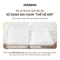 Thumbnail Tã/Bỉm Đêm NABIZAM Signature Nội Địa Hàn, Mềm Mại, Siêu Thấm Hút Size L30/XL26/2XL22/3XL20 Cho Bé 8-25k 2