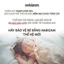 Thumbnail Tã/Bỉm Đêm NABIZAM Signature Nội Địa Hàn, Mềm Mại, Siêu Thấm Hút Size L30/XL26/2XL22/3XL20 Cho Bé 8-25k 4