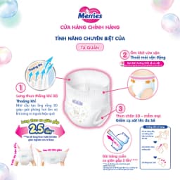 Thumbnail Tã/bỉm quần Merries size XXL - 26 miếng (dành cho bé từ 15 - 28kg) 2