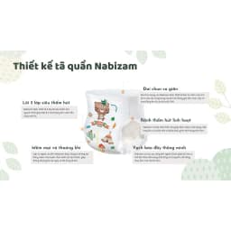 Thumbnail Tã/Bỉm Quần NABIZAM Nội Địa Hàn Cao Cấp Các Size M/L/XL/2XL/3XL Cho Bé 6-25kg 4