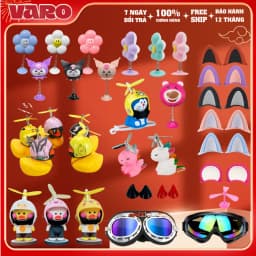 Thumbnail Tai mèo, tai gấu, sừng gắn nón bảo hiểm VARO cute kèm keo 3M 1