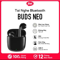 Thumbnail Tai Nghe Bluetooth 5.3 Itel BudsNeoTrue Wireless | 25 Giờ Dùng Liên Tục | Cảm Ứng | Chính Hãng 1