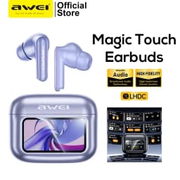 Thumbnail Tai nghe Bluetooth Awei T56 chống ồn ANC+ENC màn hình cảm ứng thông minh có Mic HD chính hãng 1