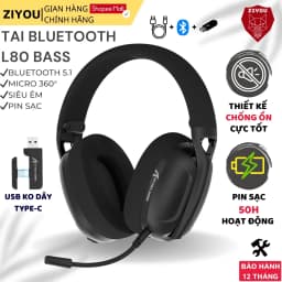 Thumbnail Tai Nghe Bluetooth Chụp Tai Không Dây Headphone Attack Shark L80 Âm Bass 3D Chơi Game Giải Trí 1