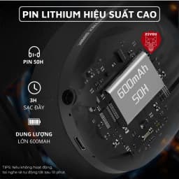 Thumbnail Tai Nghe Bluetooth Chụp Tai Không Dây Headphone Attack Shark L80 Âm Bass 3D Chơi Game Giải Trí 4