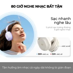 Thumbnail Tai nghe Bluetooth Havit Life NC01H H668BT | Chống ồn chủ động ANC - Nghe nhạc 80h - Màng loa 40mm | Bảo hành 12 tháng 3