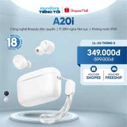 Thumbnail Tai nghe bluetooth không dây soundcore A20i | Nhỏ gọn | 28 giờ phát nhạc | Sạc nhanh 1