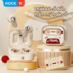 Thumbnail Tai nghe bluetooth không dây nhét tai  TWS Rockspace Retro Mix Tape nghe nhạc lên đến 20h BH 1 năm 1