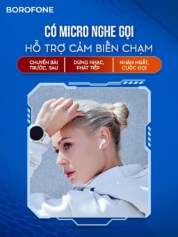 Thumbnail Tai nghe bluetooth không dây Hoco EW04 hỗ trợ định vị, đổi tên, đàm thoại, cảm ứng chạm, nghe nhạc 4h liên tục 3