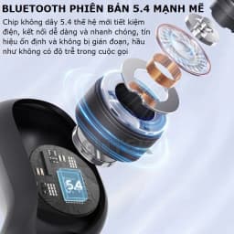 Thumbnail Tai Nghe Bluetooth Không Dây Cài Tai Điện Thoại Bluetooth 5.4 Chống Nước Hifi Micro Khử Tiếng Ồn - Gutek JM15 1