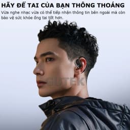 Thumbnail Tai Nghe Bluetooth Không Dây Cài Tai Điện Thoại Bluetooth 5.4 Chống Nước Hifi Micro Khử Tiếng Ồn - Gutek JM15 2