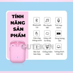 Thumbnail Tai nghe bluetooth không dây Gutek i12 Pro v5.0 nút cảm ứng có mic đàm thoại âm thanh HIFI 1
