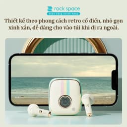 Thumbnail Tai nghe bluetooth không dây nhét tai TWS Rockspace Retro Style có mic chơi game nghe nhạc có BH 3