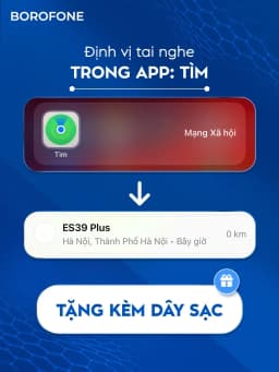 Thumbnail Tai nghe bluetooth không dây ES39 Plus Hoco, hỗ trợ định vị, đổi tên, pop-up, cảm ứng, nghe nhạc 7 giờ liên tục 1