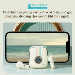 Thumbnail Tai nghe bluetooth không dây nhét tai TWS Rockspace Retro sử dụng tới 24h chính hãng bảo hành 1 năm 2