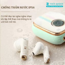 Thumbnail Tai nghe bluetooth không dây nhét tai TWS Rockspace Retro sử dụng tới 24h chính hãng bảo hành 1 năm 3