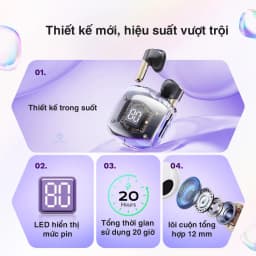 Thumbnail Tai nghe Bluetooth nhét tai không dây TWS Rockspace Air Bubble nghe nhạc  đến 24h bảo hành 12 tháng 1